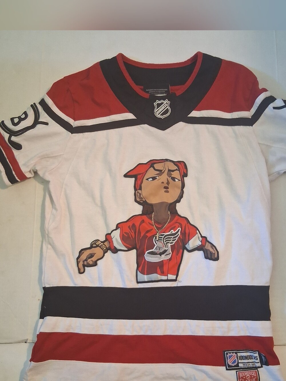 Offical Boondocks Reezy 100 Hockey Jersey Mens Medium